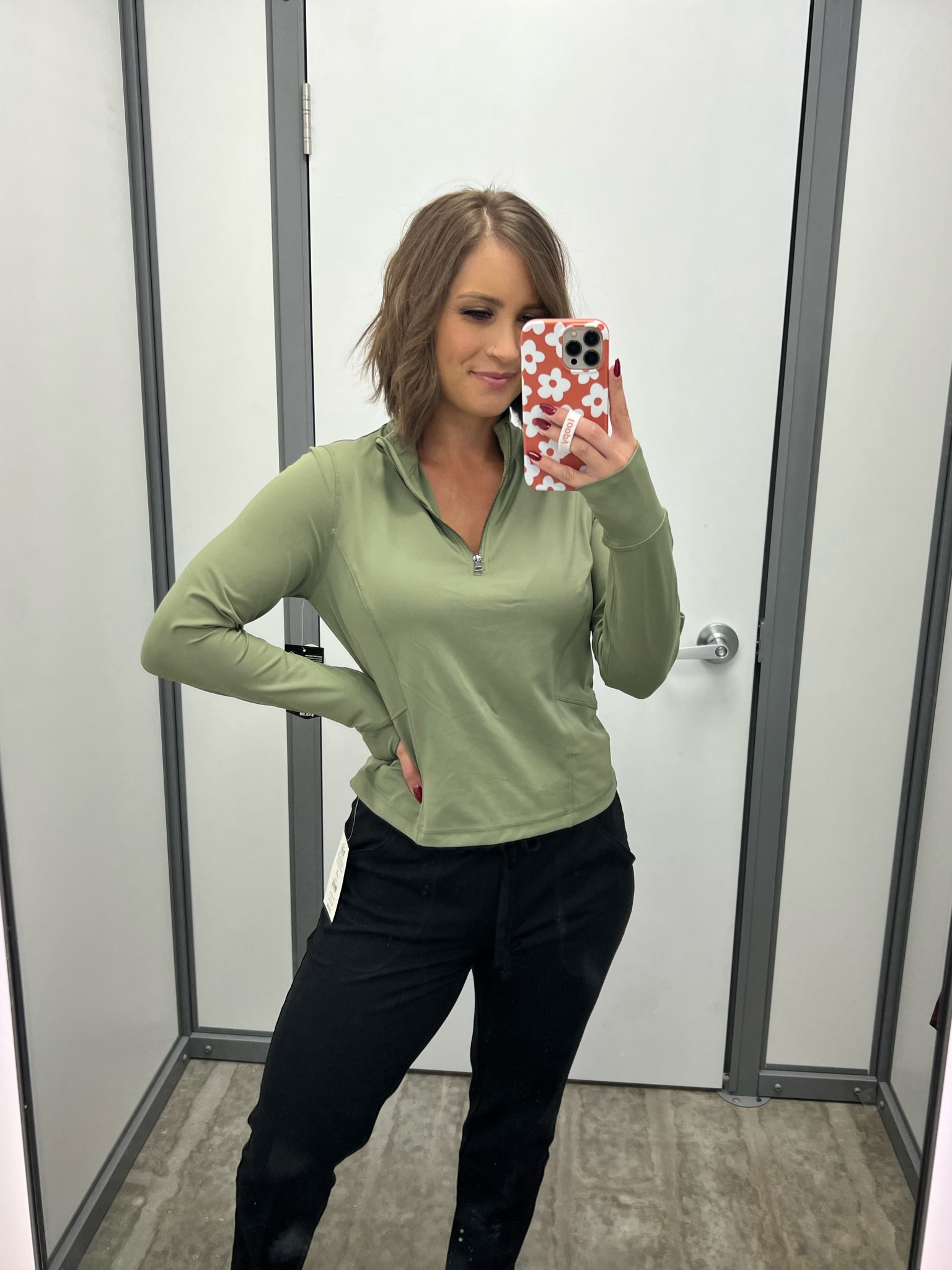 Love this color. Wearing a medium in the top  

#LTKfitness #LTKSeasonal #LTKfindsunder50