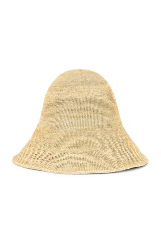 Janessa Leone Teagan Hat in Natural - Neutral. Size L (also in S). | FWRD 