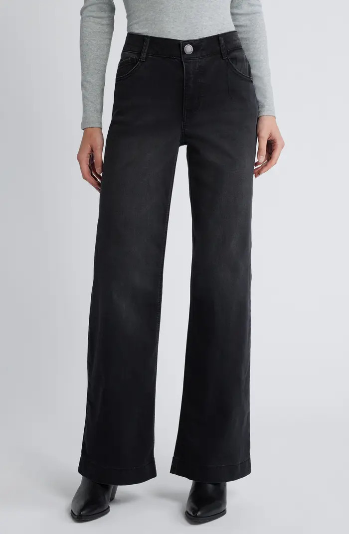 'Ab'Solution High Waist Wide Leg Jeans | Nordstrom