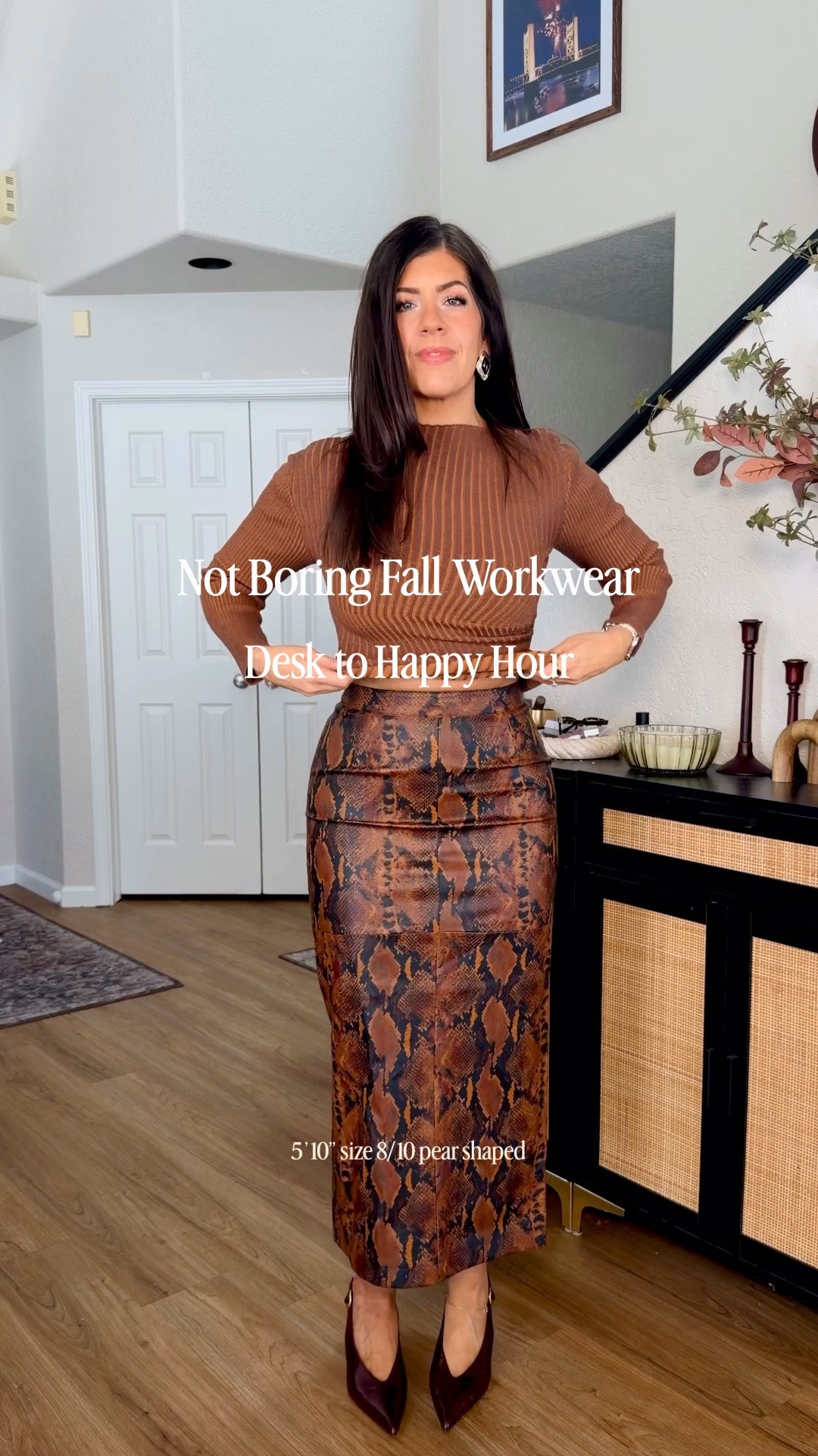 In a medium top and dress, medium skirt, 10 bottoms 
Corporate baddie looks for fall that aren’t boring!

#LTKSaleAlert #LTKMidsize #LTKWorkwear