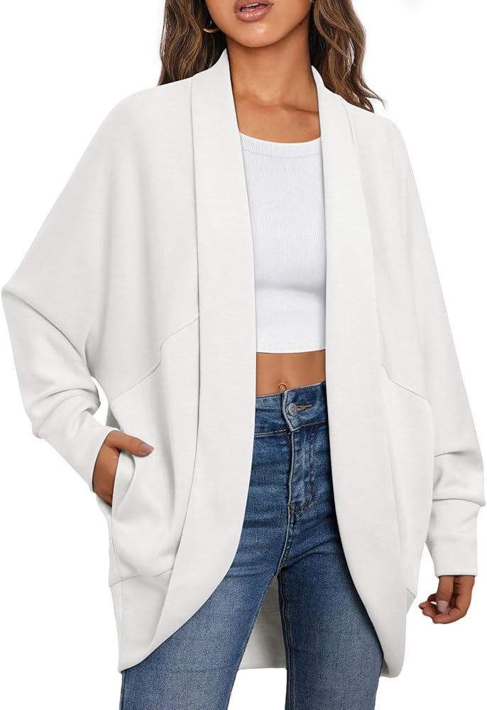 AUTOMET Womens Lightweight Cardigans Open Front Coats Oversized Jackets Long Sleeve Fall Fashion ... | Amazon (US)
