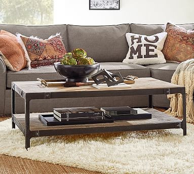 Clint 52" Reclaimed Wood Coffee Table | Pottery Barn (US)