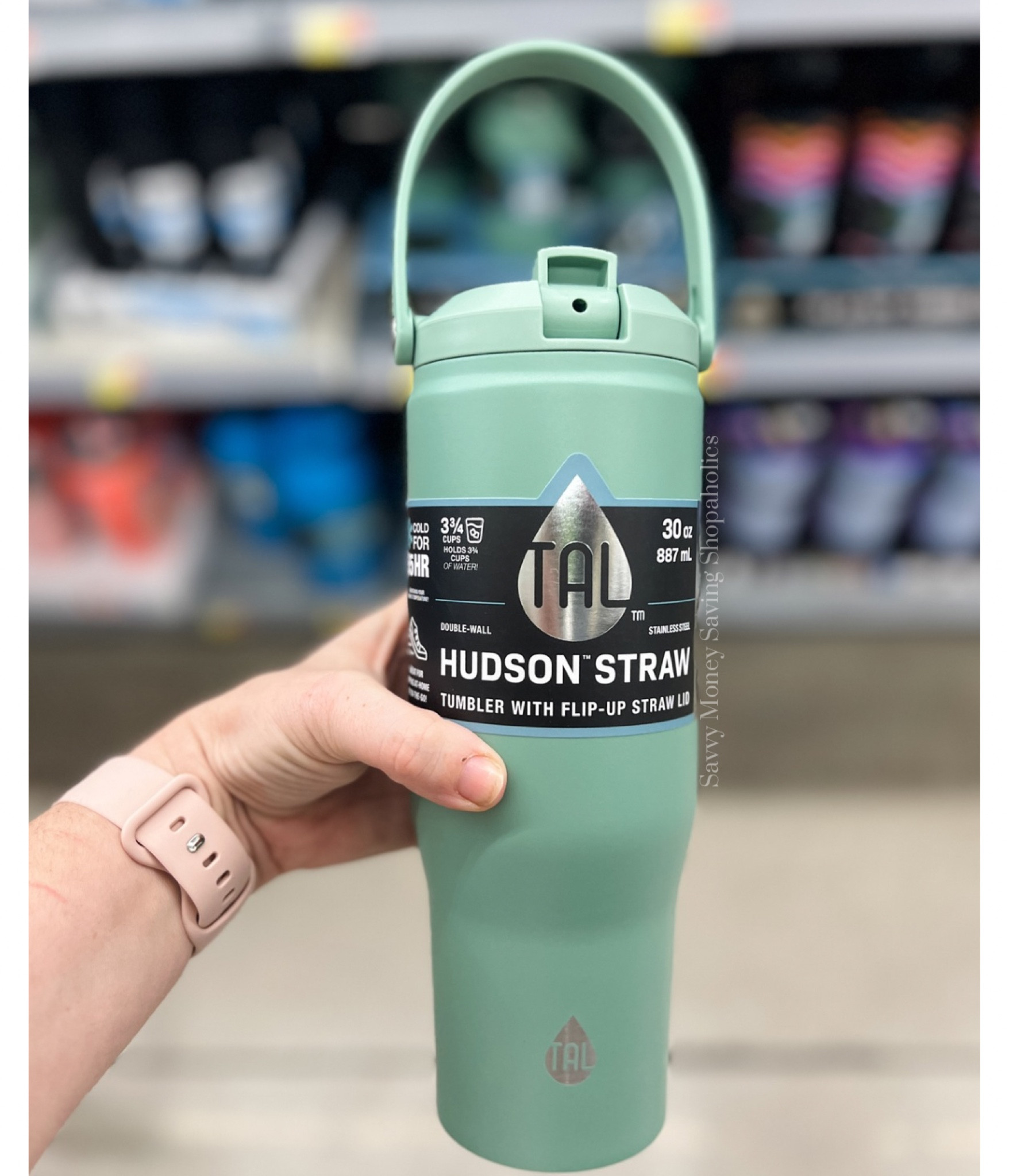 These Tal 30 oz flip straw top stainless steel Tumblers are just 💲12.98! 