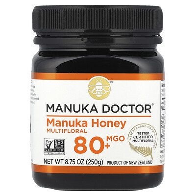 Manuka Doctor, Multifloral Manuka Honey, MGO 80+, 8.75 oz (250 g) | iHerb