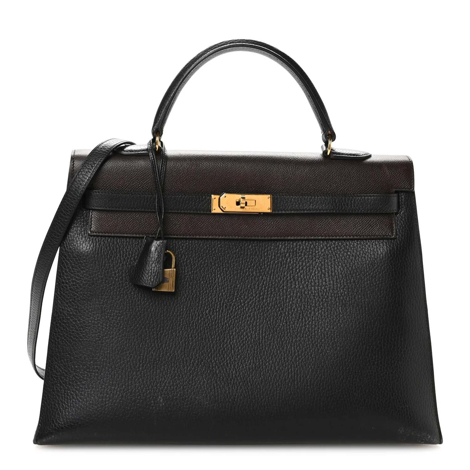 Ardennes Courchevel Kelly Sellier 35 Black Ebene | FASHIONPHILE (US)