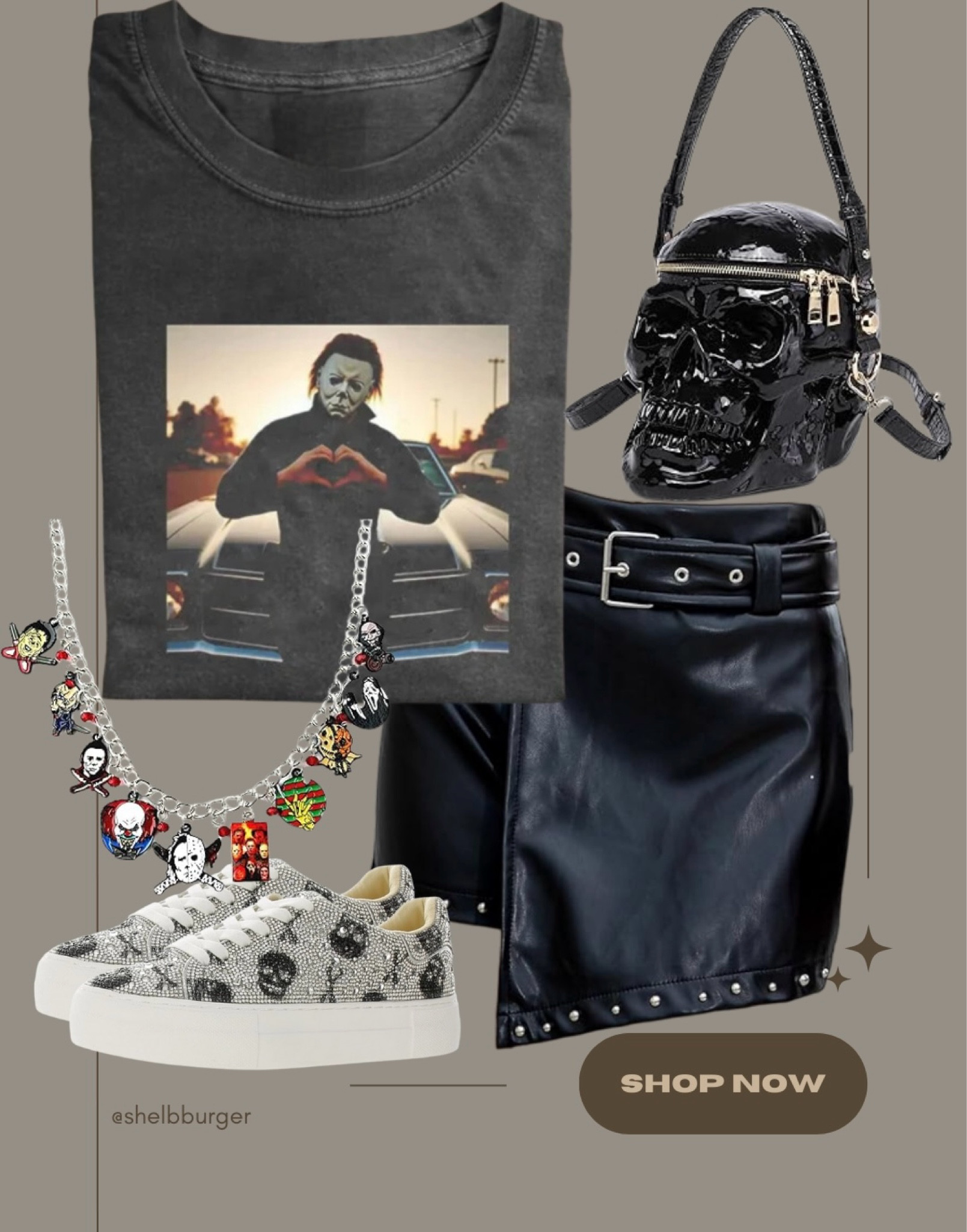 Edgy Halloween outfit for Halloween Horror Nights at Universal Studios HHN

#LTKFindsUnder100 #LTKSeasonal #LTKTravel