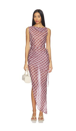 EAVES Phoebe Asymmetric Dress in Purple. - size M | Revolve Clothing (Global)