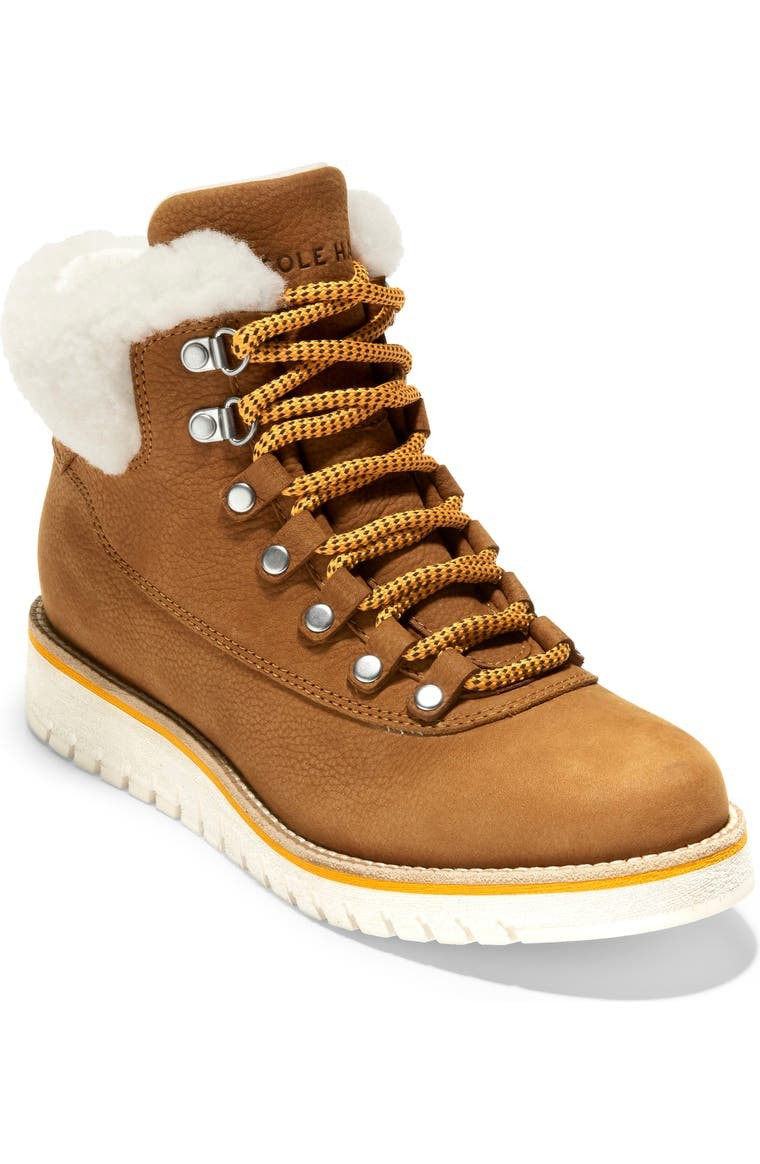 GrandExpløre Genuine Shearling Trim Waterproof Hiker Boot | Nordstrom