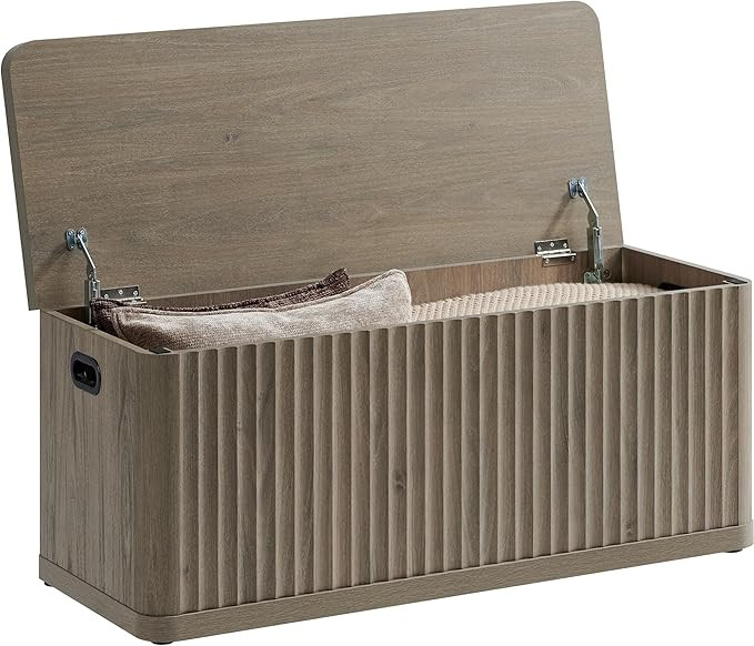 SICOTAS Storage Bench 40.2" Wide Shoe Bench with Lift Top Large Wooden Storage Chest Trunk Modern... | Amazon (US)