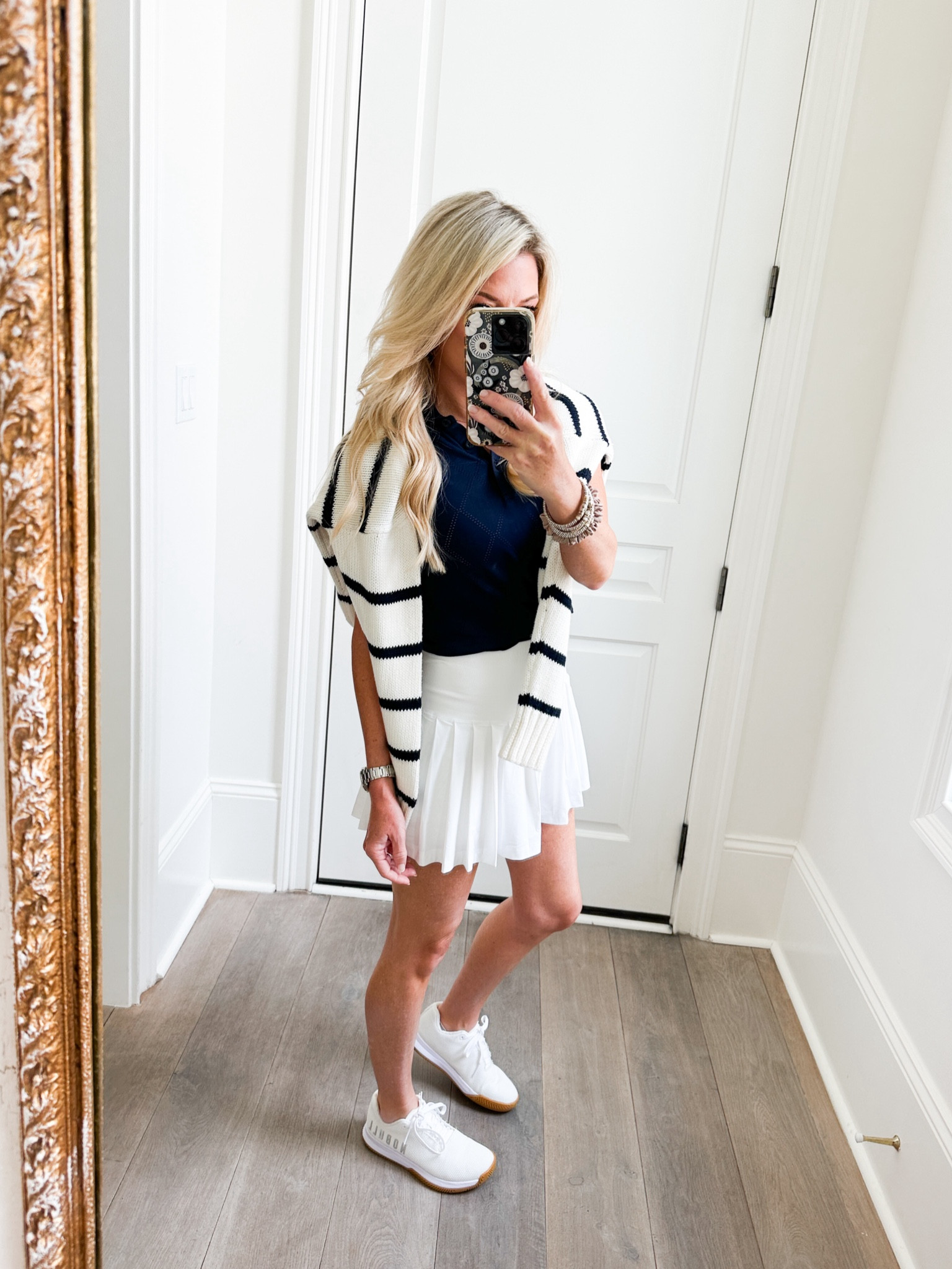 OOTD!🎾👟

I’ve been loving wearing tennis skirts! So cute for spring!

Tennis skirt outfit inspiration, spring outfit inspiration, white skirt outfit inspiration, everyday outfit inspiration, cute outfit inspiration, mom outfit inspiration 🩷