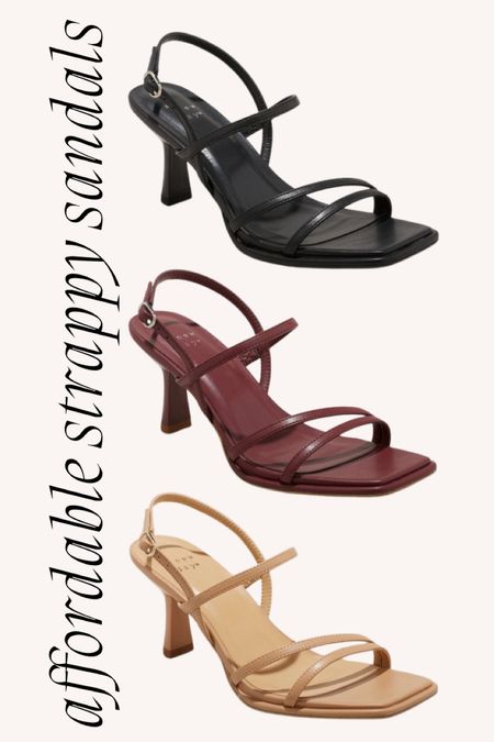 Affordable strappy black sandals 
Nude 
Brown 
Trendy shoes 
Target finds 

#LTKSeasonal #LTKshoecrush #LTKfindsunder50