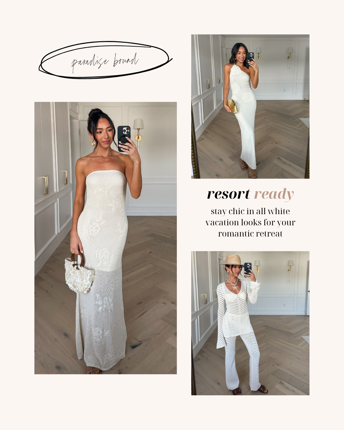 Bridal lookbook 🤍💍 Wearing size XS Tall crochet maxi dress, XS one shoulder maxi dress and size long sleeve and size XS pants 


Engagement party outfit 
Bridal outfit 
Bridal shower 
Bridal luncheon
Civil ceremony 
Rehearsal dinner outfit 
Honeymoon 
Bachelorette 

#LTKSeasonal #LTKWedding #LTKStyleTip