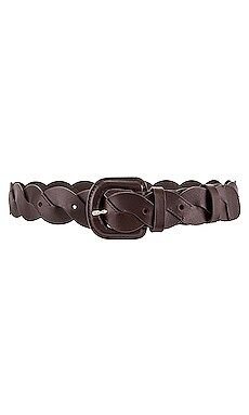 Loeffler Randall Deidre Wavy Pieced Belt in Chocolate from Revolve.com | Revolve Clothing (Global)