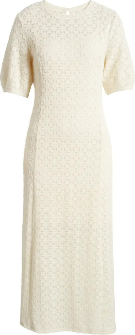 Treasure & Bond Brushed Lace Maxi Dress | Nordstrom | Nordstrom