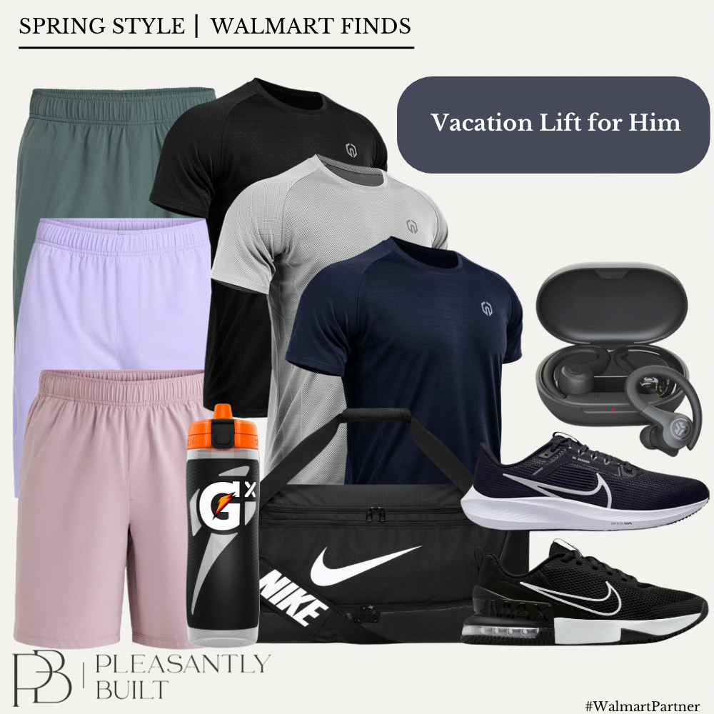 Vacation mode, but the workouts don’t stop 💪🏽☀️ Gear up with these Walmart fitness finds—lightweight running shorts, breathable athletic tees, fresh sneakers, and all the essentials from water bottles to duffel bags. Add a sport sun hat and your go-to headphones, and you’re set to train anywhere.

#LTKmens #WalmartFinds #MensFitnessStyle #VacationWorkout #GymOnTheGo #AthleticWear #MensActivewear #RunningShorts #WorkoutEssentials #FitTravel #SneakerStyle #GymGear #WirelessEarbuds #BluetoothHeadphones #DuffelBag #StayActive #SummerFitness #pleasantlybuilt 

 #LTKActive #LTKTravel #LTKMens