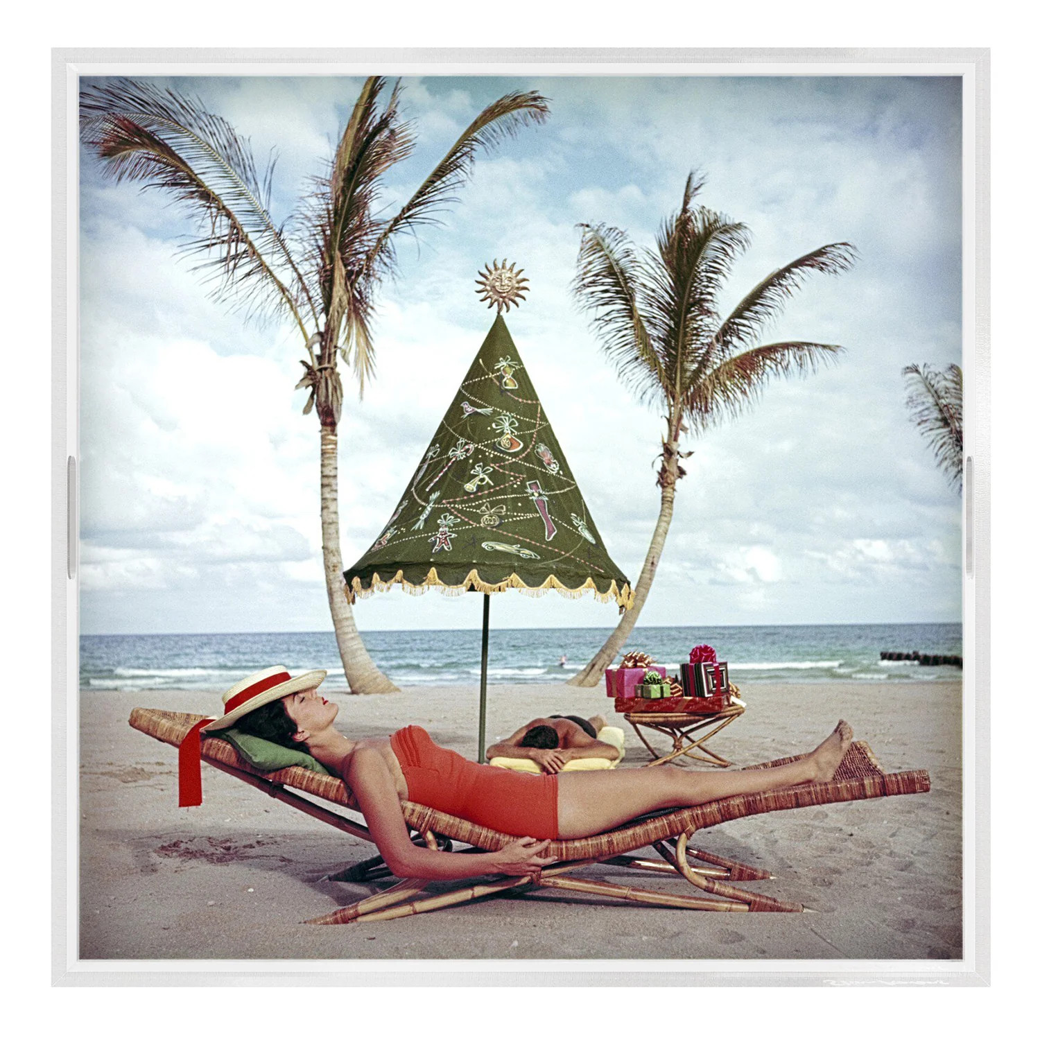 Four Hands x Slim Aarons Palm Beach Idyll Tray | Paynes Gray Inc
