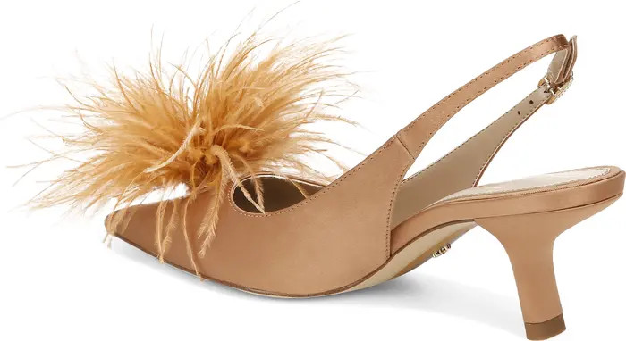 Sam Edelman Bianka Feather Slingback Pump (Women) | Nordstrom | Nordstrom