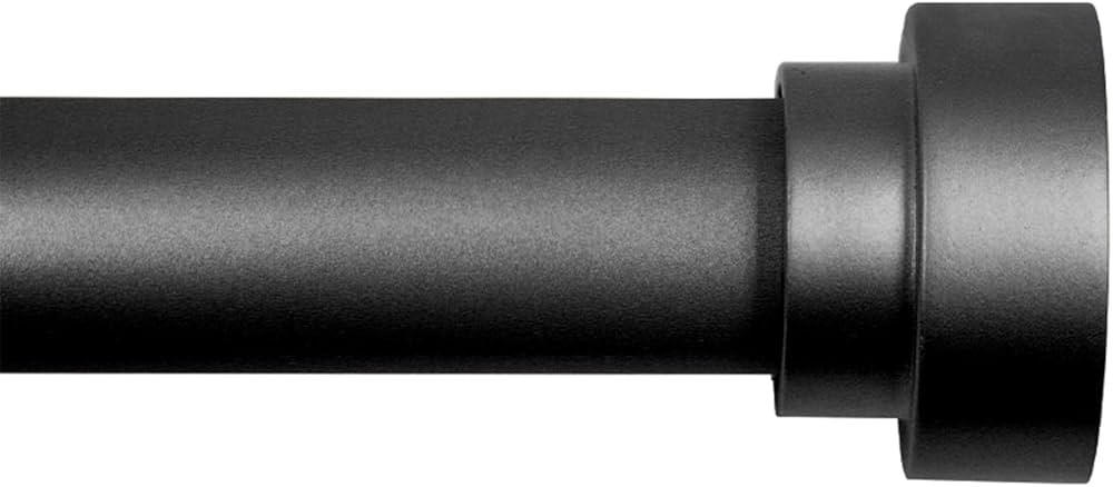 Time Forest Heavy Duty Curtain Rods for Windows 72 to 144 Inch,Modern Design,Black | Amazon (US)