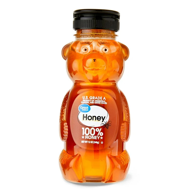 Great Value Honey, 12 oz, Plastic Bear - Walmart.com | Walmart (US)