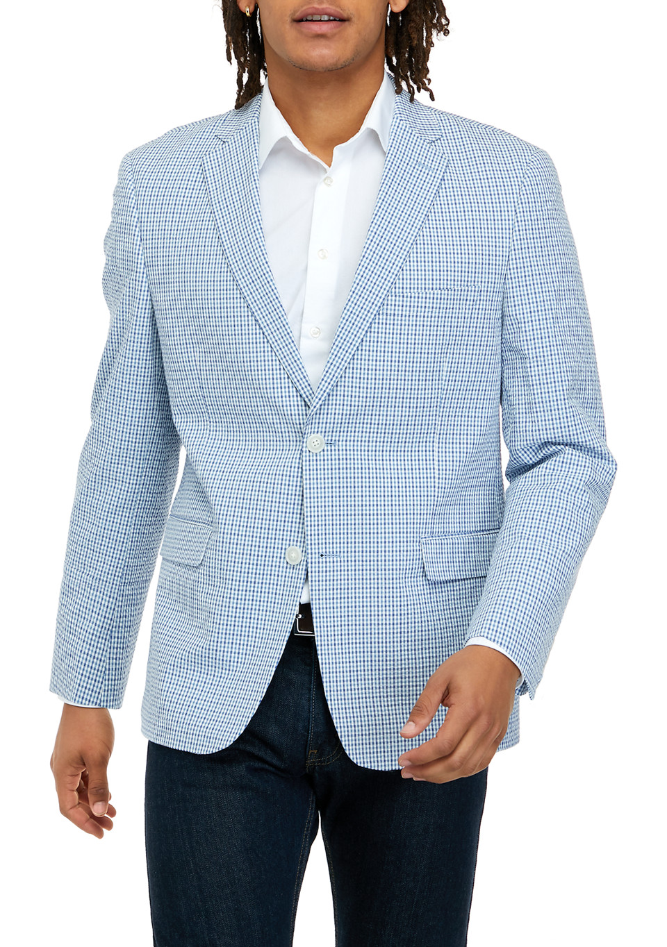 Seersucker Check Sport Coat | Belk
