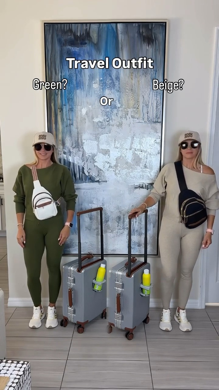 These are TOO good for travel… but for completely different reasons 😩✈️  

One gives that effortless “put together without trying” vibe  
The other just makes the whole outfit pop instantly. 
Both of them are super soft and wearing them feel extremely comfortable and like you not wearing anything at all! I’m wearing size M in both. 

Which one are you picking?? 👇

#LTKvlog #LTKTravel #LTKActive