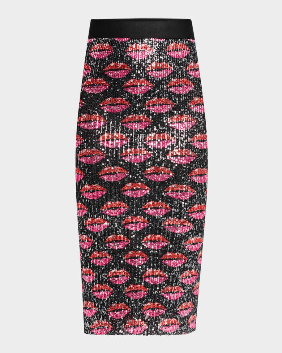 Le Superbe Liza Kiss Kiss Sequined Skirt | Neiman Marcus