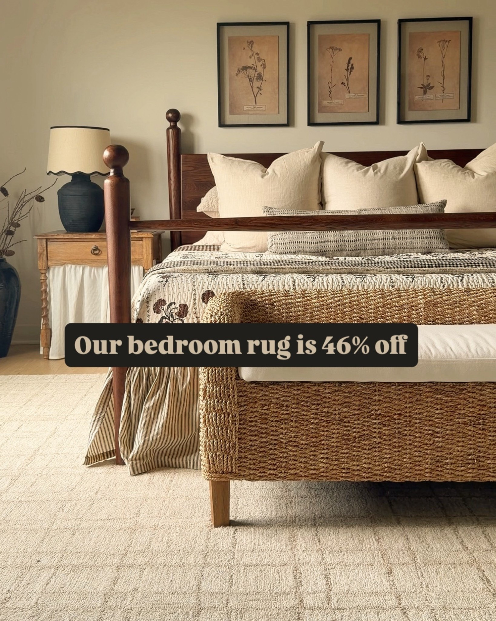 Our bedroom rug is on major sale for Memorial Day. The perfect neutral and super soft!