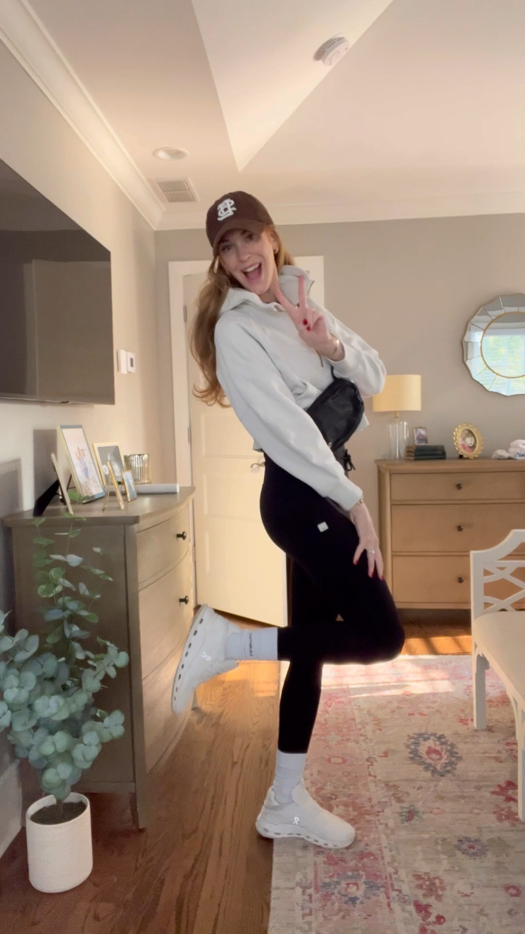 Casual fall wardrobe staples! 
✔️ Vuori daily leggings 
✔️ Basic black or white tee 
✔️ Cute pullover sweatshirt (Lululemon is always a good choice) 
✔️ Sneaks 
Easy and interchangeable casual fall style! 

#LTKActive #LTKVideo #LTKSeasonal