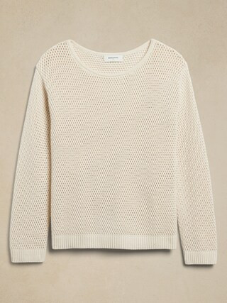 Open-Stitch Pullover Sweater | Banana Republic Factory
