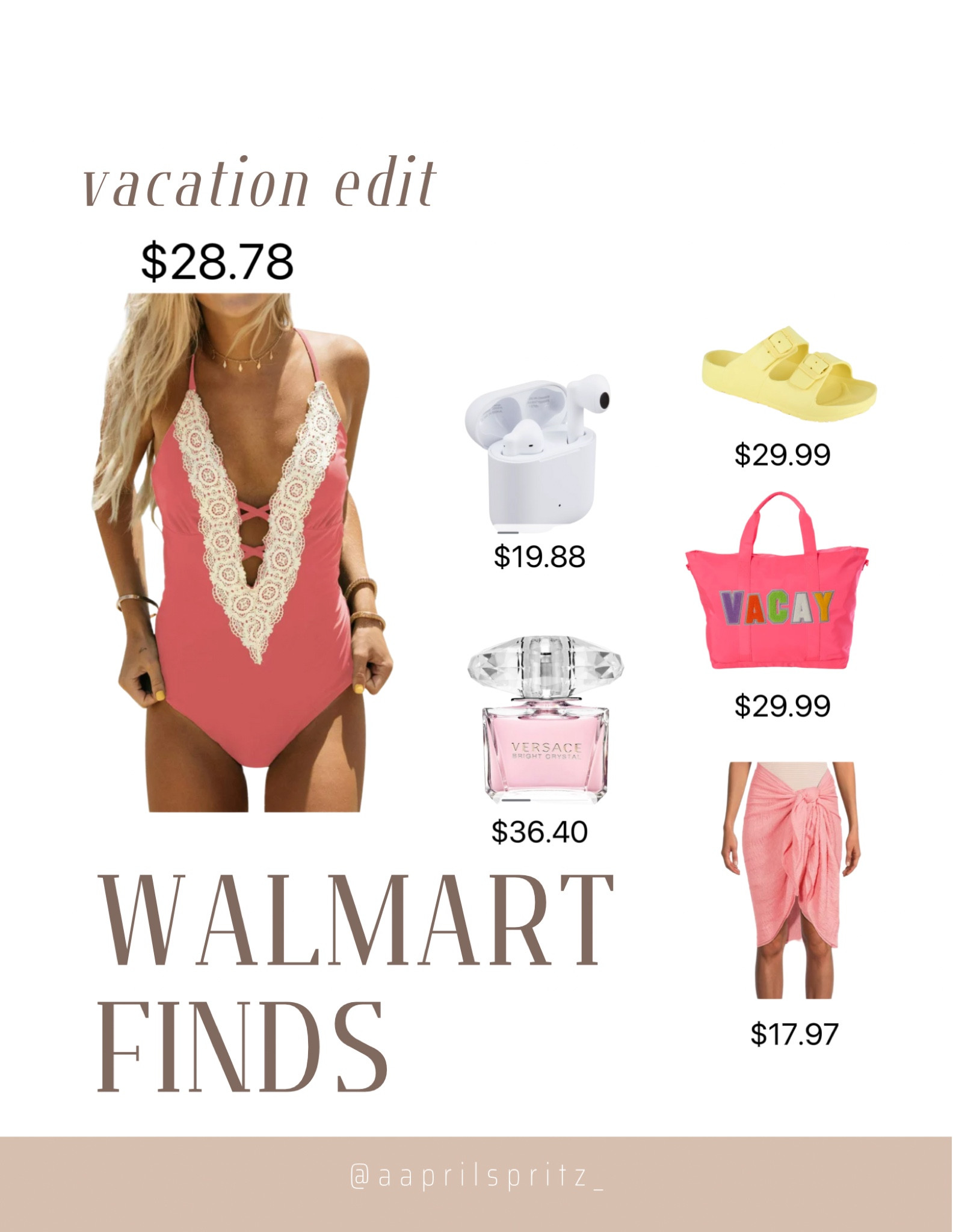 Walmart deals



Solid Pareo, summer finds, Walmart finds, Walmart fashion, summer wear, summer bag

#LTKFind #LTKSeasonal #LTKGiftGuide