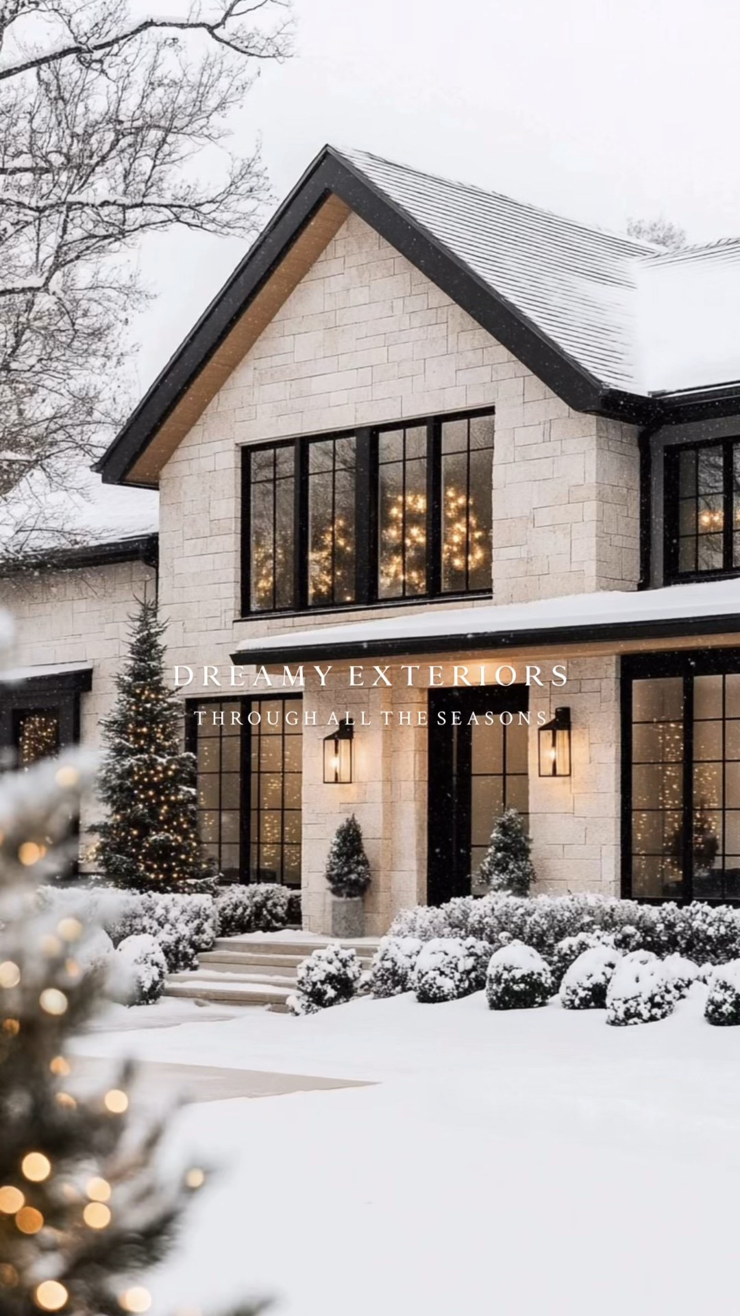 𝙀𝙭𝙩𝙚𝙧𝙞𝙤𝙧 𝘿𝙚𝙨𝙞𝙜𝙣𝙨 have our 🫶🏼 in every season.
Our exteriors combine stone + wood accents for a modern organic aesthetic that is both inviting & timeless.

#LTKHome #LTKSeasonal