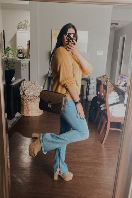 Sweater size Small
Jeans size 6 Short
Shoes size 5
Work wear
Fall work outfit 
Fall style
Fall fashion
Fall look
Sweater weather
Mules
Clogs


#LTKworkwear #LTKshoecrush #LTKitbag