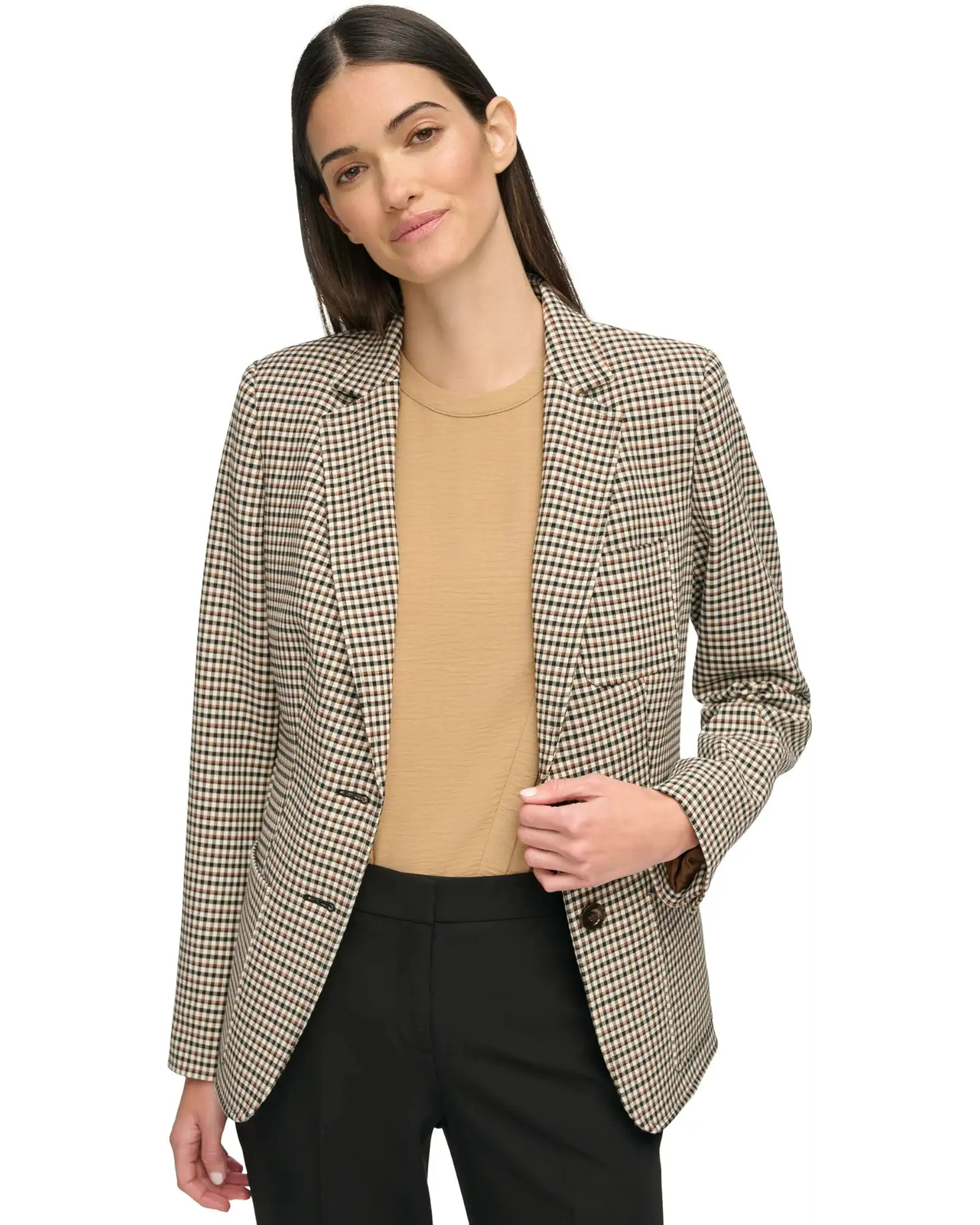 Plaid Double Button Blazer | Zappos