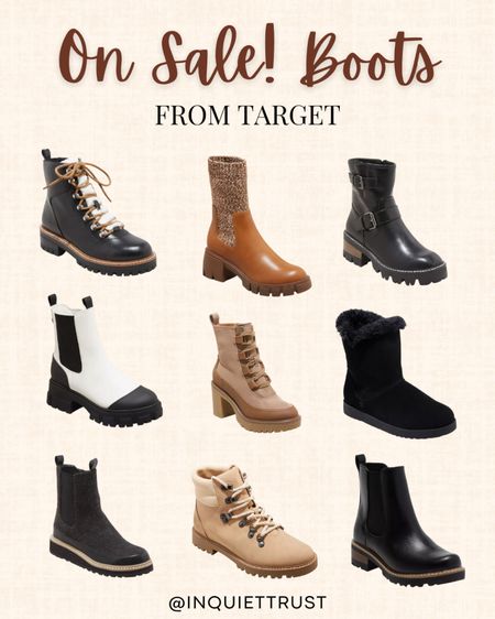 Cute boots from Target on sale!

#onsalenow #targetfinds #winterfashion #winterstyle

#LTKSeasonal #LTKunder50 #LTKshoecrush