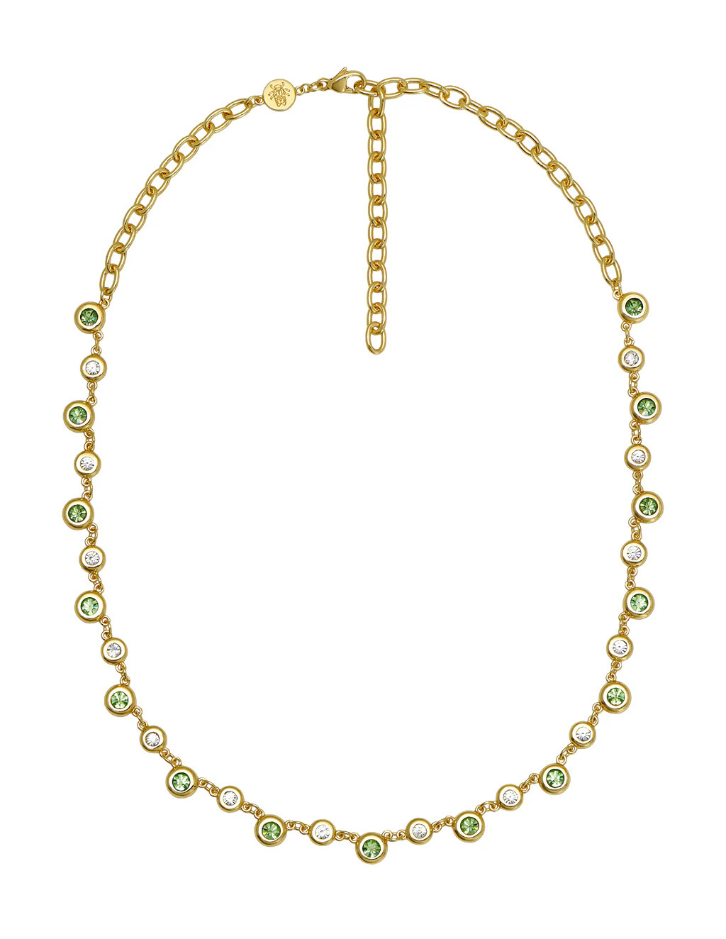 August Birthstone Bezel Necklace | Goldbug Collection