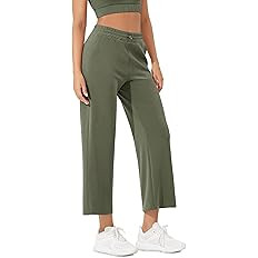 ODODOS Women's Modal Soft Wide Leg Pants with Pockets Adjustable Shockcord High Waist Casual Loun... | Amazon (US)