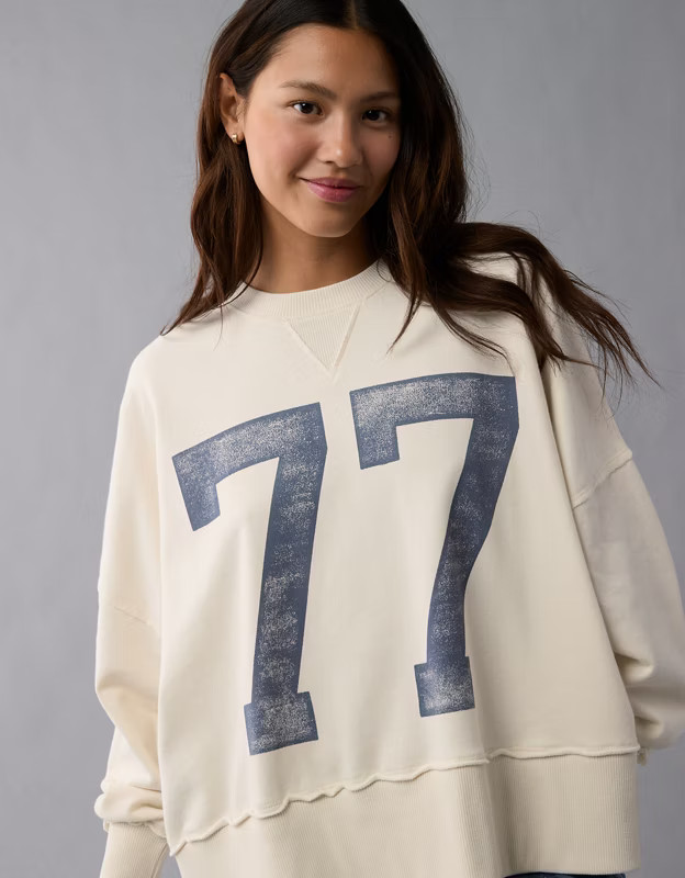 AE Big Hug Crew Neck Sweatshirt | American Eagle Outfitters (US & CA)