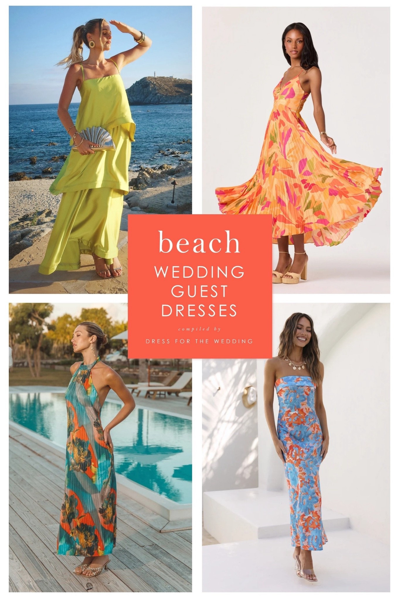 Wedding guest dresses for beach wedding.
Pretty midi dresses, cocktail dresses, and maxi dresses for beach formal and beach casual wedding dress codes. Perfect for destination weddings and coastal wedding events. 🏝️ 
30 dresses from top retailers like @Lulus @ASTR the Label and more! 
Show Me Your Mumu dress 
Fortunate One dress
Maxi dress 
Floral dress 
Floral midi dress 
Orange dress 
Blue dress
Lime Green dress 
Turquoise dress 
Follow Dress for the Wedding for more! wedding guest dresses, bridesmaid dresses, wedding dresses, mother of the bride dresses, cute outfits, affordable dresses, dresses under 100. 

#LTKgrwm #LTKWedding #LTKSeasonal