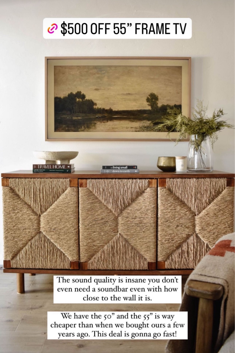 $500 OFF OUR FRAME TV!
100% the frame TV is worth the hype even though we cursed like 20 times installing it 😅 this is a better deal than
Black Friday last year!!

#LTKhome #LTKxPrime #LTKsalealert