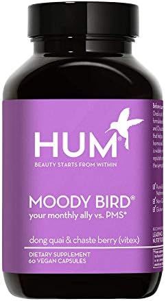 HUM Moody Bird - Women's Monthly Support Supplement with Dong Quai & Chaste Berry (60 Vegan Capsules | Amazon (US)
