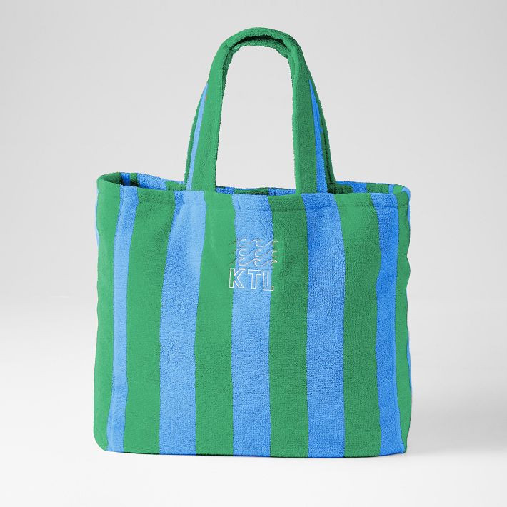 Cabana Stripe Terry Beach Tote | Mark and Graham