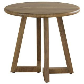 31.5 in. Brown Small Round Wood Dining Table for 2-4 People, Kitchen Table with Unique Legs for D... | The Home Depot