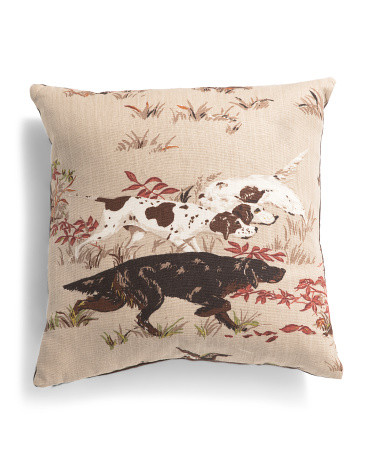 By Schumacher Fabric Made In Usa 22x22 Linen Luxury Pointers Pillow | TJ Maxx