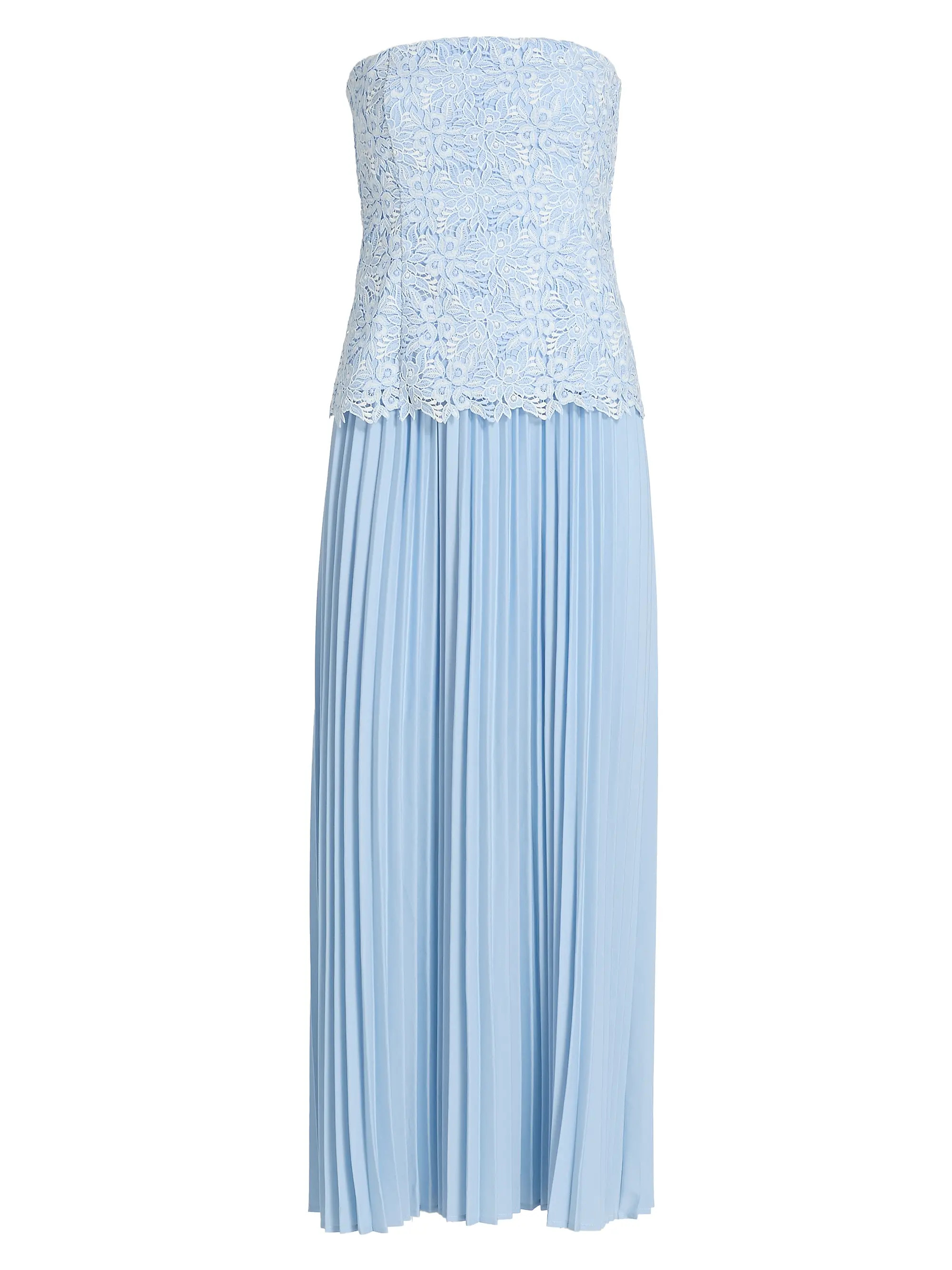 Generation Love Cody Lace Pleated Strapless Maxi Dress | Saks Fifth Avenue | Saks Fifth Avenue