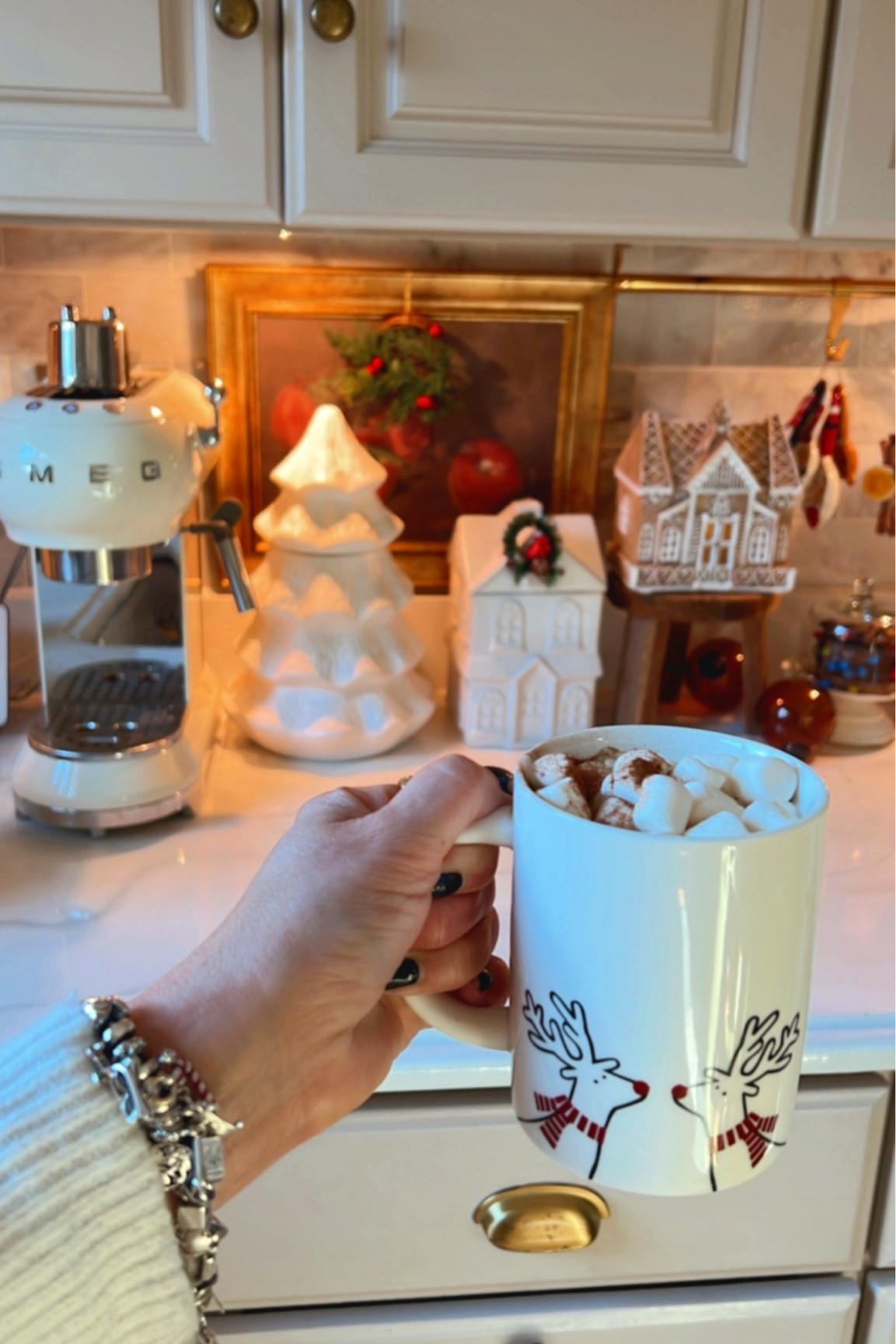 In love with these mugs for Christmas and Winter ! They are so cute and modern. Make my coffee station so yummy. This Christmas I just added some ribbons and mini wreath everywhere and is so festive  


#LTKhome #LTKSeasonal #LTKHoliday