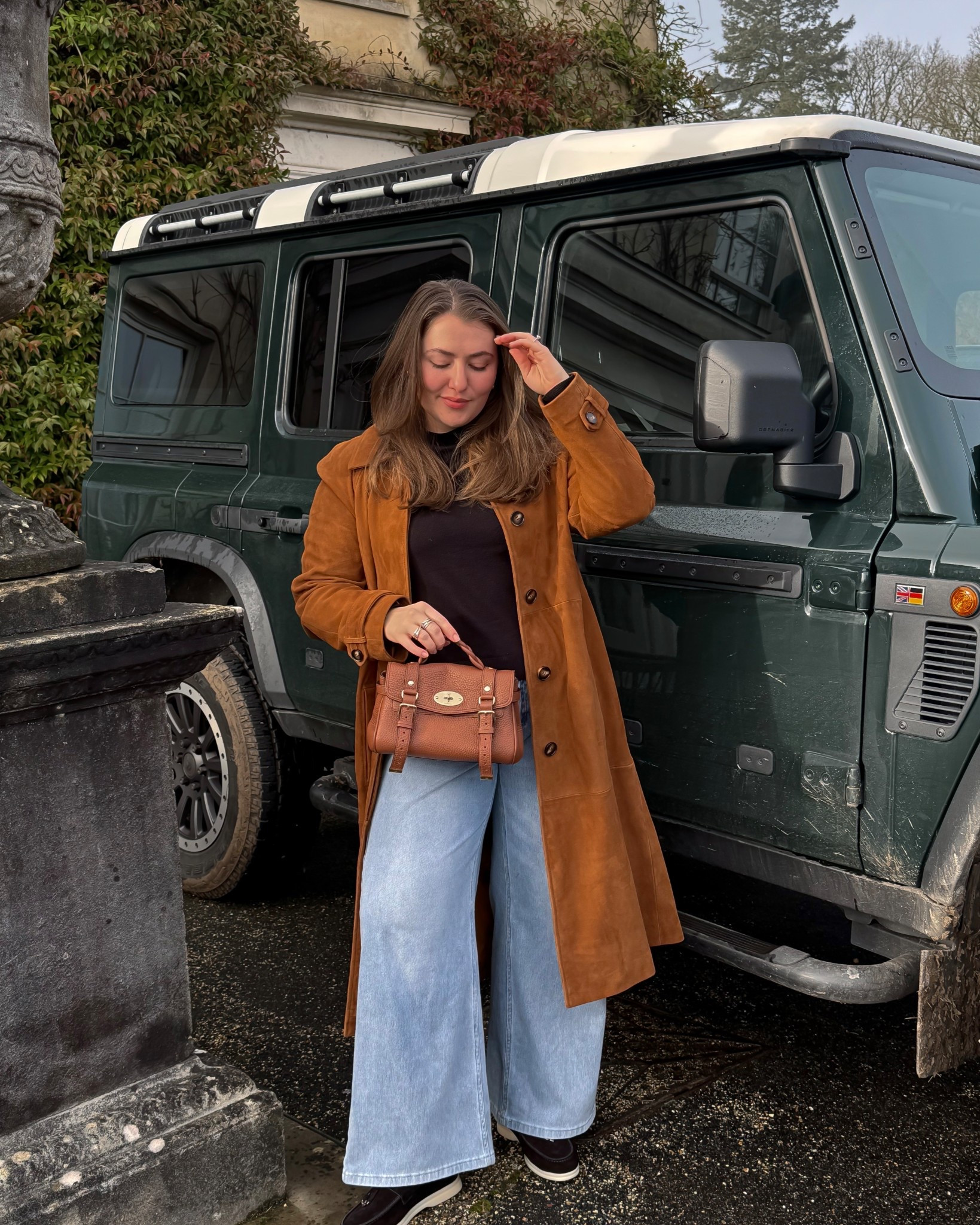 Suede coat styling 

#LTKspring #LTKeurope