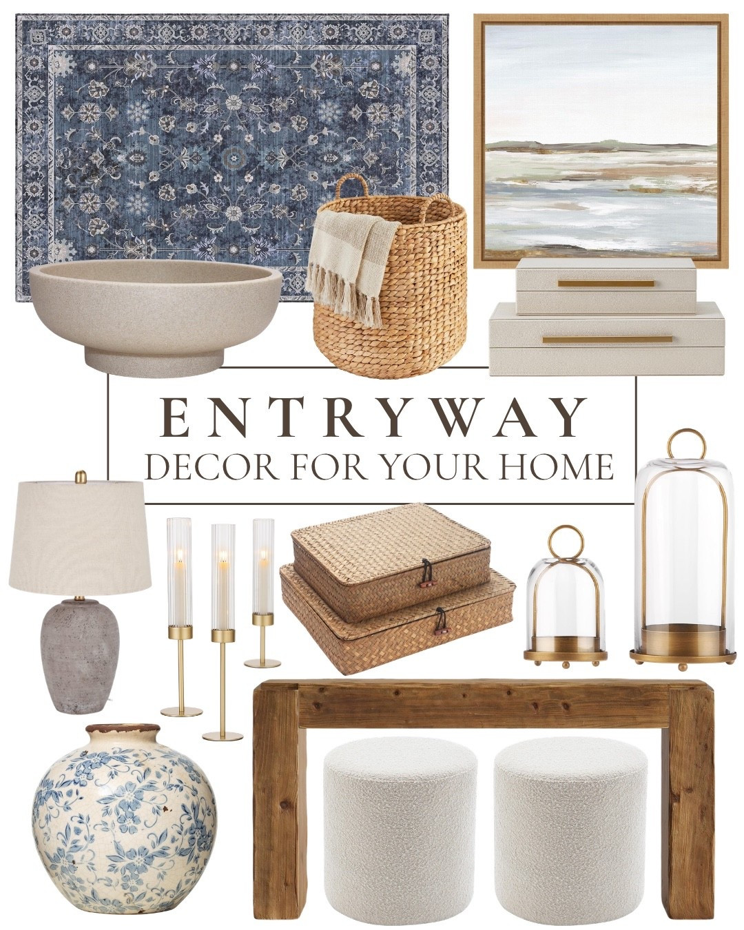 Entryway decor that will refresh your home and keep you on budget! Shop these finds from Amazon here!￼