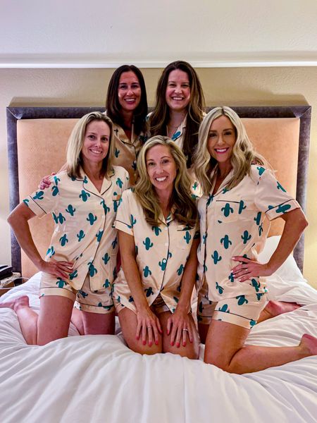 The cutest silk pajamas! TTS. Wearing a small. Love the cactus print perfect for our AZ trip 🌵

#LTKfindsunder50 #LTKtravel #LTKFestival