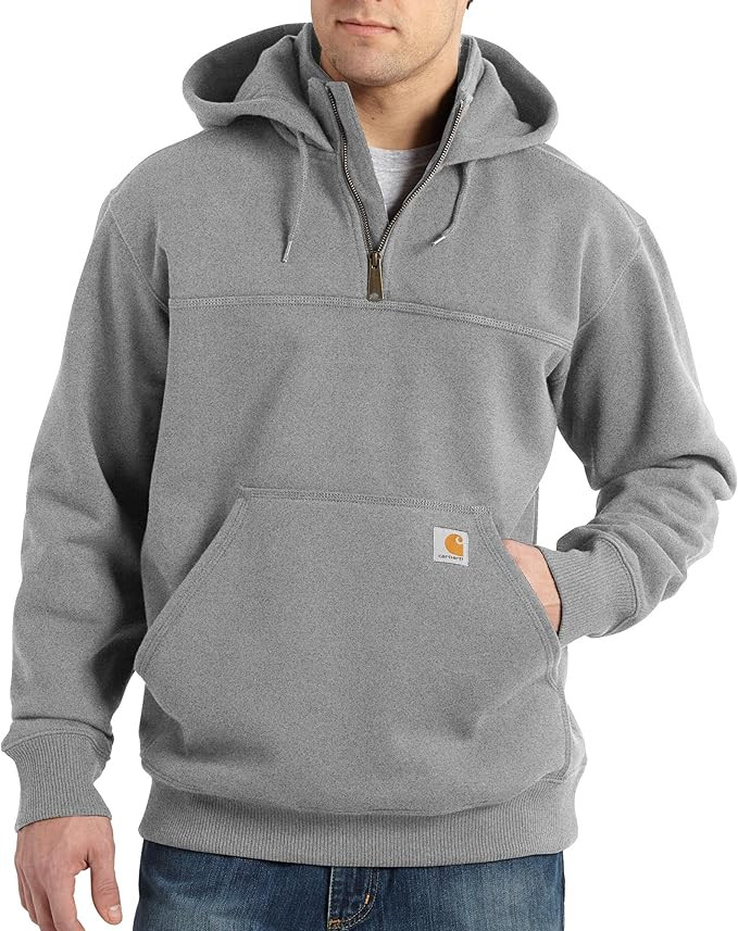 Carhartt mens Rain Defender Loose Fit Heavyweight Quarter-zip Sweatshirt | Amazon (US)