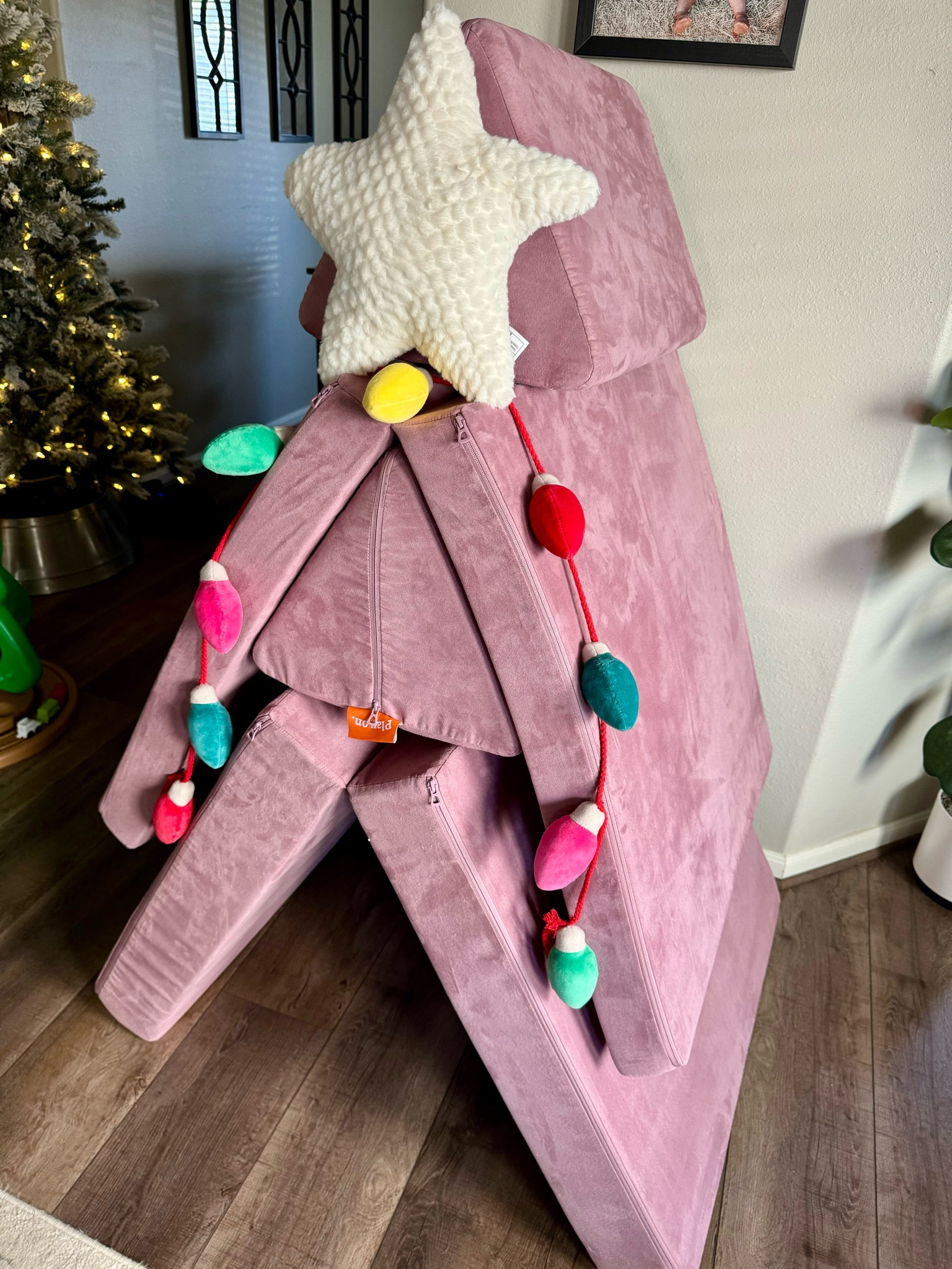 Toddler Christmas nugget couch build!! So dang cute and festive 

#LTKHoliday #LTKkids #LTKfamily